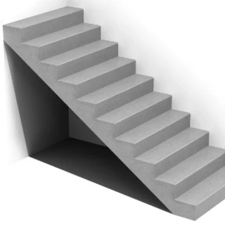 Egyenes karú lépcső